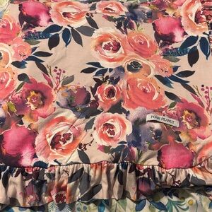 Posh Peanut Dusk Rose and Sailor Blue Luxe Patoo Blanket